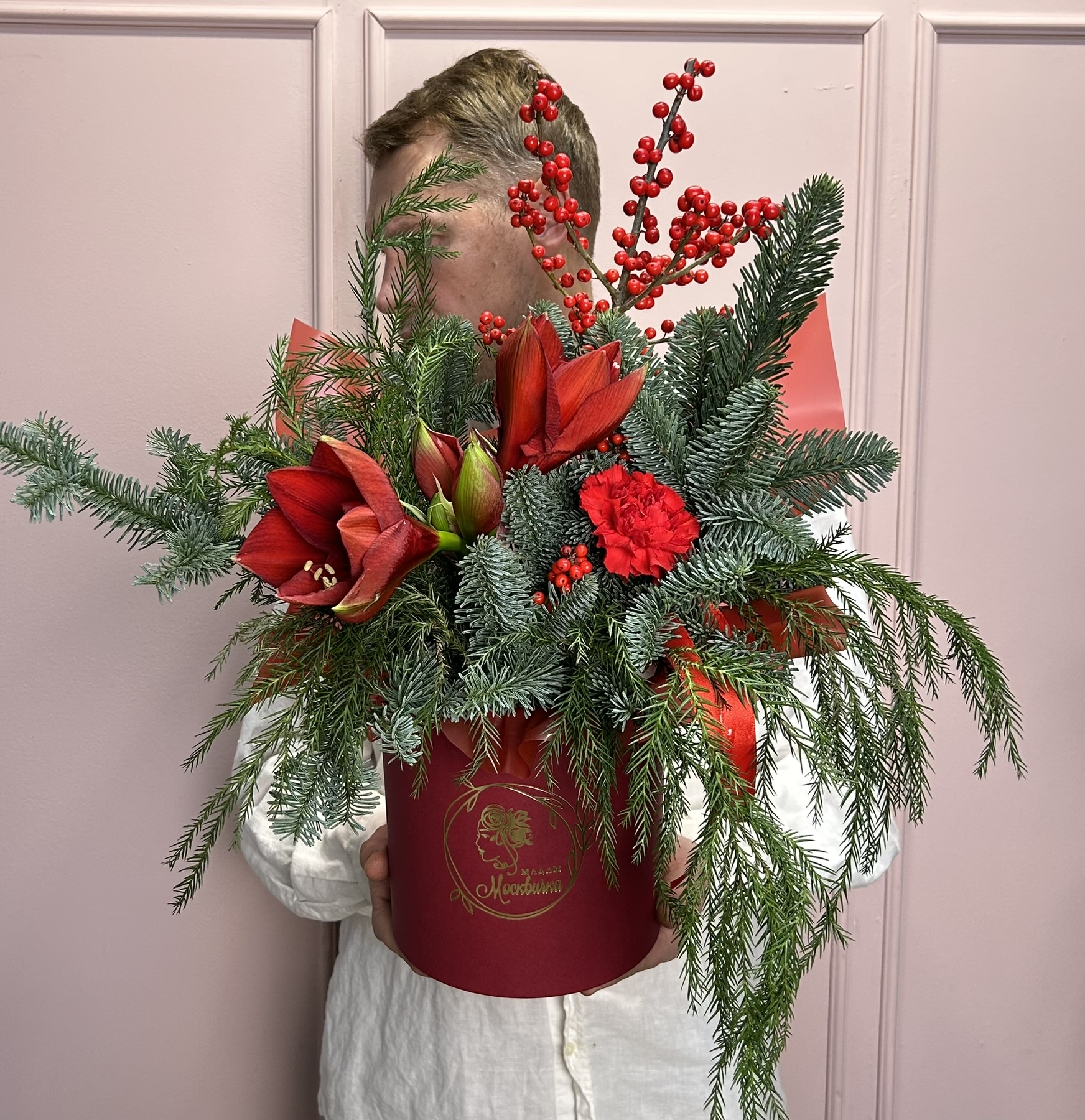 картинка Композиция с нобилисом и амариллисом  от Мадам Москвичка