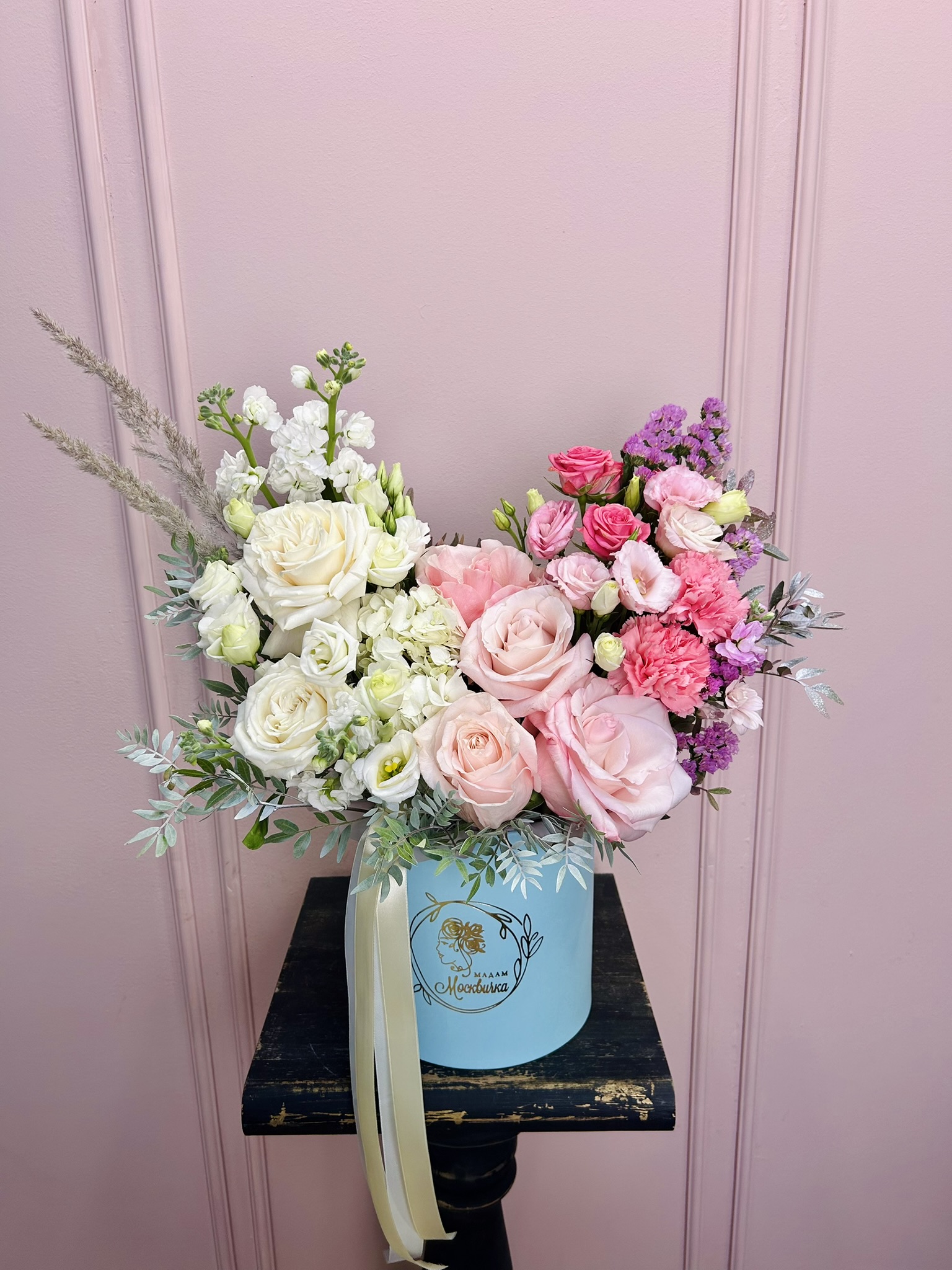 картинка Цветы в коробке « Рассвет в саду» от Мадам Москвичка