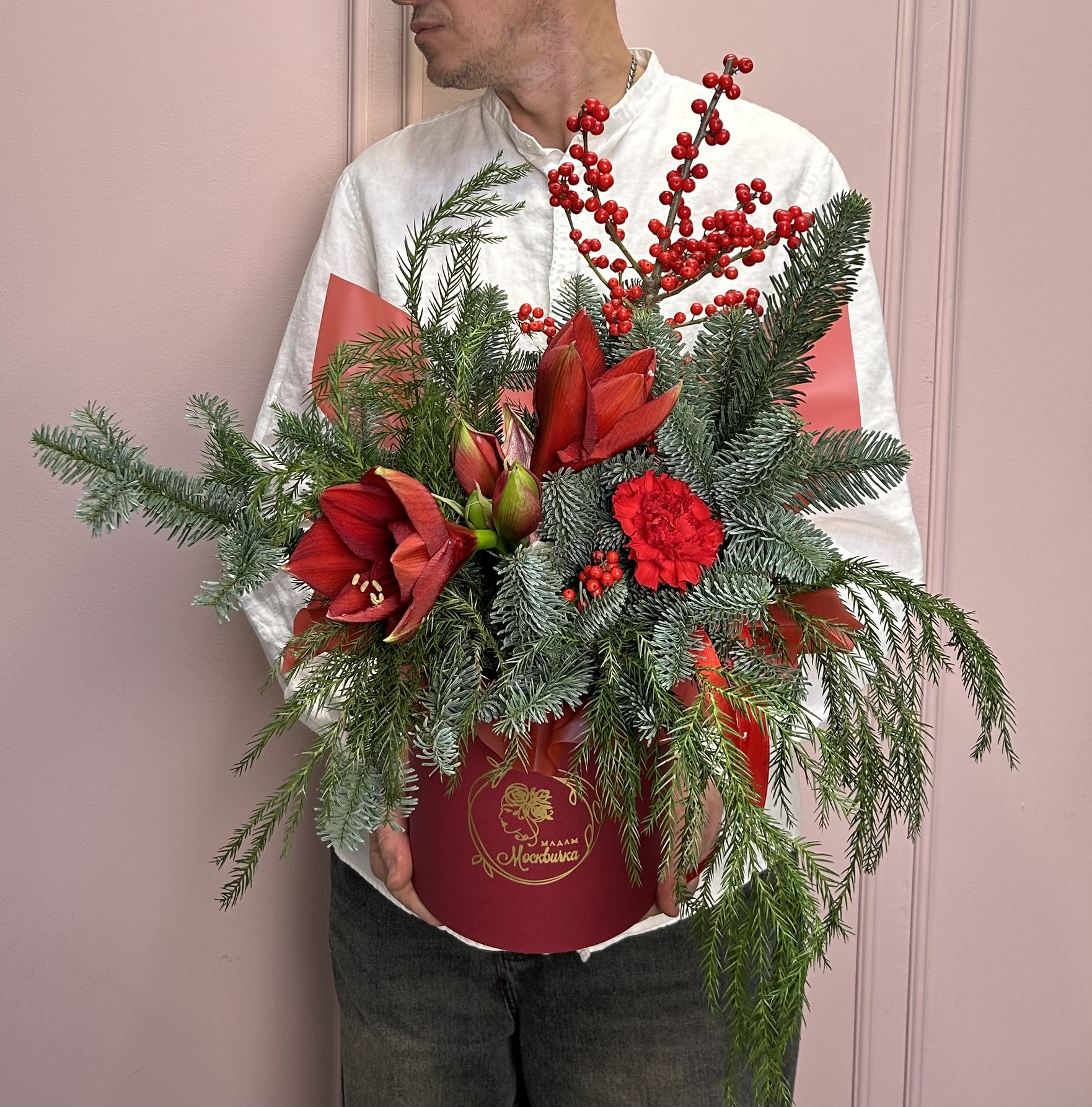 картинка Композиция с нобилисом и амариллисом  от Мадам Москвичка