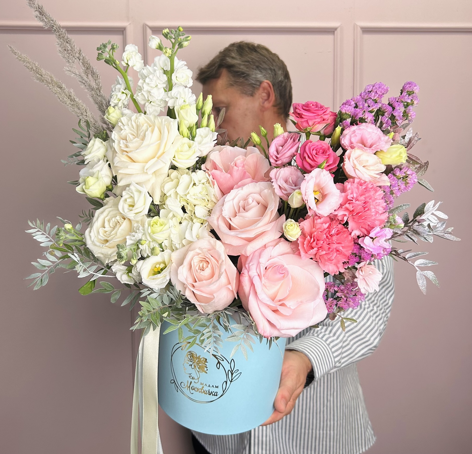 картинка Цветы в коробке « Рассвет в саду» от Мадам Москвичка