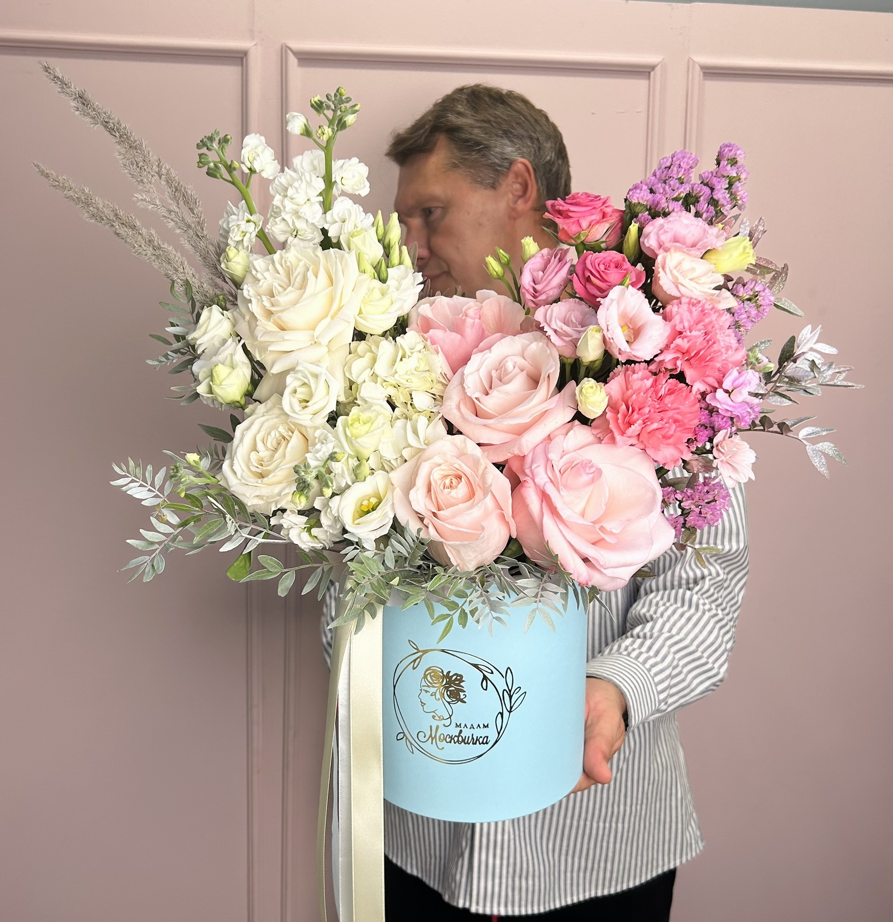 картинка Цветы в коробке « Рассвет в саду» от Мадам Москвичка