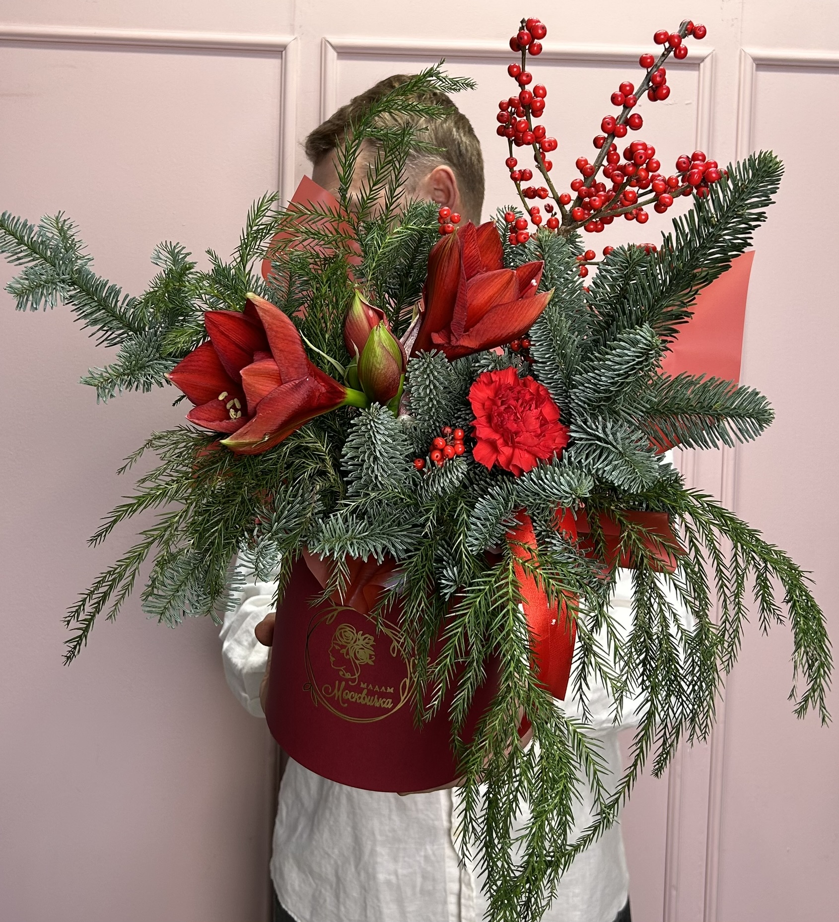 картинка Композиция с нобилисом и амариллисом  от Мадам Москвичка